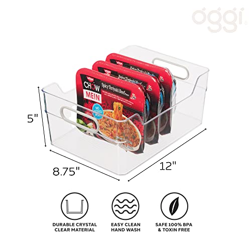 Oggi Cabinet / Drawer High Wall Storage Bin (12" x 8.75" x 5") (Pack of 2) - size: 12" x 8.75" x 5" (Pack of 2)