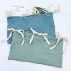 Cinaci 2pcs Cotton Pram Stroller Caddy Baby Crib Hanging Organizers Storage Pockets Nappy Diaper Bags Bedside Pockets for Milk Bottle/Soothing Toys/Wipes (Green Set) - color: Green and Blue Set