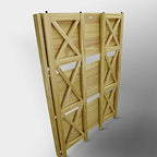 Casual Home Montego 3-Shelf Folding Bookcase, Natural , 27.5" Wide - color: Natural, size: 3-Shelf Stackable