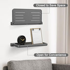 RV Aluminum Foldable Shelf - Wall-Mounted Folding RV Shelves - Compact Camper Trailer Accessories & Space-Saver 12.2x5.5 Inch - size: 1 Pack