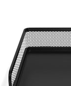 TRU RED Side‑Load Stackable Metal Letter Tray, Matte Black, 2‑Pack – Desktop Paper Organizer for Office Files & Documents
