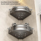 VOLPONE Corner Shower Caddy Suction Cup Shower Shelf Corner No Drilling Bathroom Shower Organizer Storage Rack Adhesive (2-Pack, Gray)