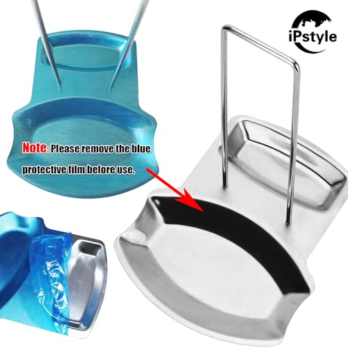 Pan Lid Holder Progressive Lid and Spoon Rest Shelf 304 Stainless Steel Pan Lid Organizer Kitchen Decor Tool
