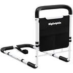 Bed Rails for Elderly Adults Safety - ASTM Approved Adjustable Bed Cane with Non-Slip Ergonomic Handle & Storage Pocket, Bed Railings for Seniors Support 400 LBS, Tool-Free - size: Large