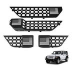 MAIKER 4PCS Metal Front Rear Door Storage Box Compatible with 2018-2025 Jeep Wrangler JL JLU 4XE & 2020-2025 Gladiator JT, Insert Organizer Box Pockets for Replace Sagging Nets, Black - size: JL/JT Front ＆ Rear