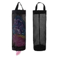 TOGETRUE Plastic Bag Holder, Grocery Bag Holder Mesh Hanging Storage Bag Dispenser (Black 2 Packs) - color: Black 2 Packs