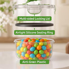 RockBerry 56 PCS Food Storage Containers with Lids Airtight- Plastic Container for Pantry Kitchen Organization-Microwave Dishwasher,Freezer Safe 100% Leak Proof (28 Stackable Boxes-28 Lids) - color: 56Pcs