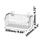 Metal Wire Hanging Basket, SUS304 Stainless Steel, 4-Pack Hanging Wall Organizer Basket, Wall Mounted Shelves, Organizing Baskets for Home Kitchen, Bathroom, Pantry Utility - size: 9.8Inch 4PCS