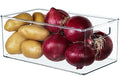 Hudgan 2 Pack Straight Sides Stackable Pantry Organizer Bins for Home Edit - 13.5''L x 7.5''W x 5.5''H - size: 2 XL