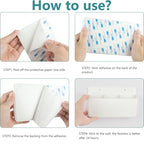 3 Slot Adjustable Remote Holder Wall Mount, Adhesive TV Remote Controller Holder, Wall Pen Holder Storage Accessories for Home Office School (2 Packs & White) - color: White&2pcs