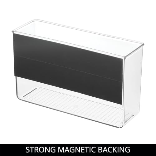 iDesign Magnetic Large Clear Plastic Organizer Bins for Laundry Room Storage - 2-Pack - size: Large, style: Pack of 2