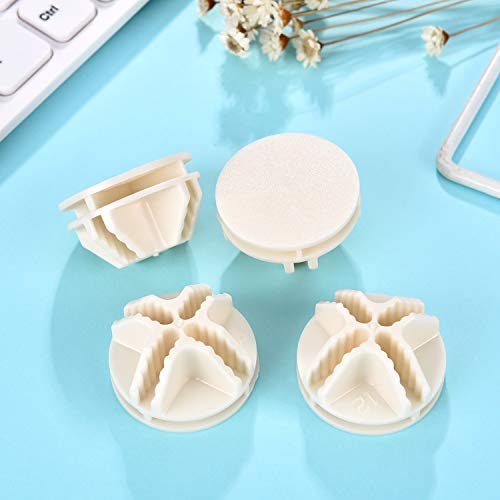 32 Pieces Cube Connectors Plastic Storage Wire Cube Organizer ABS Connectors for Modular Closet Storage Organizer and Wire Shelf (White) - color: White