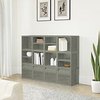 Way Basics Closet Organizer and Storage - Modular Connect Door Cube (Tool-free Assembly) - color: Grey