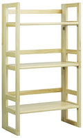 Casual Home 3-Shelf Folding Student Bookcase (20.75" Wide)-Natural - color: Natural