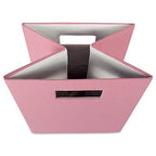 DII Poly-Cube Storage Collection Hard Sided, Collapsible Solid, Large, Rose - color: Rose, size: Large Square, 13x13x13"