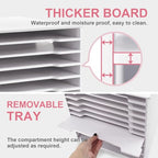 SONGWAY 12x12 Paper Storage Organizer - 13 Tier Desk File Organizer with Adjustable Shelves, Letter Mail Tray, 12x12 Stackable Scrapbook Paper Storage Cube for Home Office Classroom