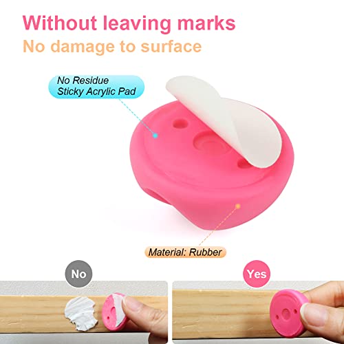 Shintop Cable Clips, Desk Cable Drop, Desk Wire Clips for All Your Computer, Electrical, Charging or Mouse Cord (Colorful,6pcs) - color: Colorful, size: Small