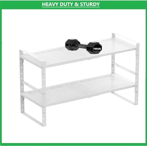 Multi-Functional Metal Shoe Rack, Space-Saving, Perfect for Entryway, Closet, Bathroom, etc. - Sturdy and Durable, High Weight Capacity（1PACK/White/Large - color: 1packs/White, size: Large