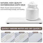 3PCS Stone Drying Tray, Stones Soap Trays, Water Absorbing Stone Tray for Sink, Fast Dry Diatomite Stones Mat, Used for Hand Soaps,Sponge,Toothbrush Holder in Bathroom Counter and Kitchen Sinks - color: 3pcs White 5stripes