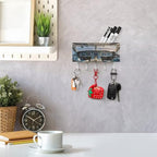 Airplane Cockpit Key Holder Wall Mounted Key Hanger with 5 Hooks Hallway Key Rack Decor for Kitchen Entryway Key Hooks PU Leather Key Organizer for Front Door Office