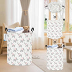 Round Waterproof Laundry Basket,Laundry Hampers with Handle,Gift Basket,Suitable for Children's Room and Toy Storage (Elephant calf) - color: Round Elephant calf