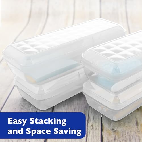 BAZIC PRODUCTS Plastic Pencil Case, Multi Purpose Organizer & Supply Holder, Clear Box Design, Durable Plastic Storage for School, Office, Classroom & Craft Supplies, 1-Pack - size: 1-Pack