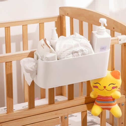Bedside Storage Organizer Caddy Hanging Organizer Bunk Bed Shelf Holder Pocket for College Dorm Room Baby Bed Rails (Green) - color: Green