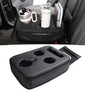 Back Seat Cup Holder for Car, PU Leather Couch Sofa Bed Boat Cup Holder Tray, Organizer for Trucks, Minivans, SUVs, RVs, Vehicles, Holds Drinks, Remote, Snacks, with Side Pockets - color: Side Pockets