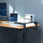 VIVO Clamp-on 15 inch Desk Extension Shelf for Gaming Devices, Ergonomic Computer Monitor and Laptop Riser, Printer Stand, Versatile with Freestanding Feet Included, Desktop Organizer, DESK-SHELF15B - size: 15"