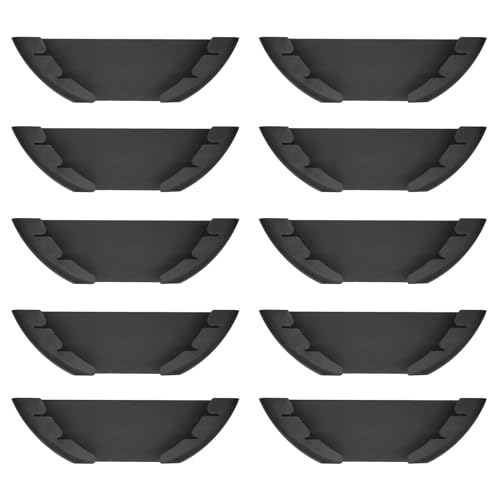 Universal Pot Lid Organizer for Cabinet, 10 Pcs Pan Lids Organizers Inside Cabinet Door Wall Mount Pots Top Storage Rack Holder for Kitchen, Fits 6" to 13.5" (10pcs black) - color: 10pcs black
