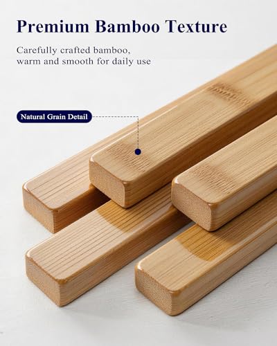 Kitsure Bamboo Wooden Shoe Rack for Closet - Stackable Shoe Organizer with Modular Structure, Space-Saving Shoe Shelf for Entryway, Living Room, Bedroom, 26.8" x 11" x 18.9", Natural - color: Nature, size: 26.8"Wide - 3 Tiers