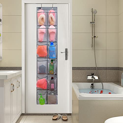 Behind Door Hanging Kids Shoes Organizer Closet Shoe Organizer Shoe Rack with 12 Mesh Pockets (12 Pockets) - color: 12 Pockets