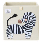 CLCROBD Foldable Animal Cube Storage Bins Fabric Toy Box/Chest/Organizer for Toddler/Kids Nursery, Playroom, 13 inch (Zebra) - color: Zebra