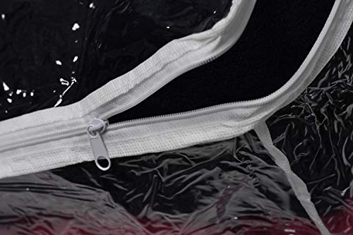 Handy Laundry Comforter Storage Bag – Large 90L Clear Zippered Organizer for Blankets, Bedding, Clothes & Pillows, Durable Plastic Storage for Closet, Moving, Under Bed – Dust & Moisture Protection - color: Clear 1-Pack