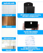 4 PCS Remote Control Holders Wall Mount, Self Adhesive TV Air Conditioner Remote Control Holder, Wall Mount Storage Holder Organizer Wall Pen Holder for Home Office School (Black White Gray Clear) - color: Black+White+Gray+Clear
