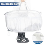 Collapsible Laundry Baskets, Upgrade Pop Up Laundry Hamper with Convenient Bags, Foldable Laundry Basket Mesh Light Weight, Easy to Carry Clothes Hampers for Laundry, Dorm, Toys, Travel White - color: White