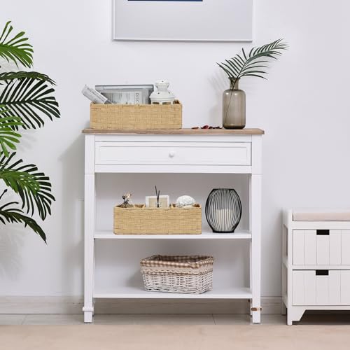 Bidtakay Small Wicker Baskets for Organizing Woven Baskets for Storage 2-Pack Waterproof Imitation Wicker Narrow Storage Bins for Shelves Towels Baskets for Washroom Natural - color: Natural