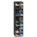 Simple Houseware 20 Section Shelves Hanging Shoes Organizer Holder for Closet, Black - color: Black