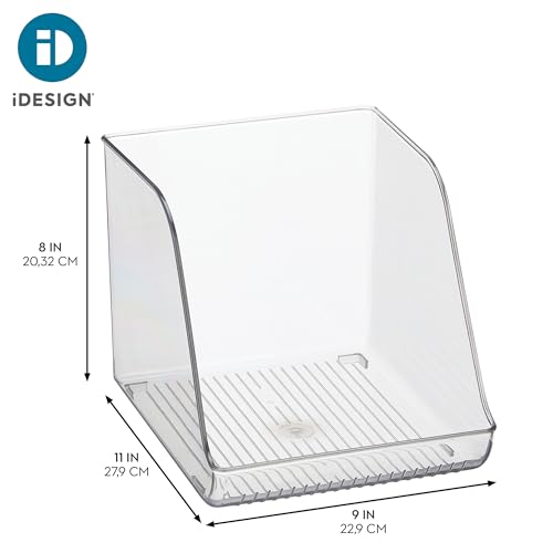 iDesign Plastic Water Bottle Organizer for Fridge, Clear Bottle Holder for Kitchen and Pantry, 2-Pack - style: Pack of 2- Tall