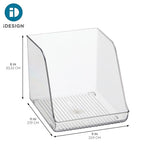 iDesign Plastic Water Bottle Organizer for Fridge, Clear Bottle Holder for Kitchen and Pantry, 4-Pack - style: Pack of 4- Tall