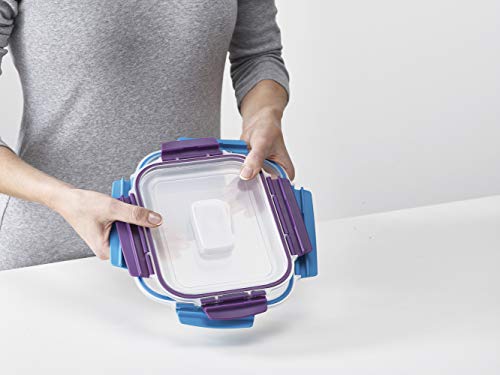 Joseph Joseph Nest Lock Plastic BPA Free Food Storage Container Set with Lockable Airtight Leakproof Lids, 10-Piece, Multi-Color - color: Multicolor, size: Rectangular, style: 10pc