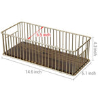 MyGift Modern Brass-Tone Metal Wire Toilet Paper Holder Basket with Rustic Burnt Solid Wood Base, Toilet Tank Topper Organizer Tray Bathroom Sink Counter Toiletries Storage - color: Brass / Burnt Wood
