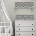 Simple Houseware 11-Inch Foldable Cube Storage Organizer Bin, Geometric Grey, 6 Pack - color: Grey - Geometric