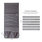 PU Leather Sofa Armrest Organizer, Armchair Magazine Holders, Waterproof Remote Holder for Recliner Couch with 1 Large Pocket, 4 Small Pockets for Magazine, Remote, Phone, Ipad, Books (brown)