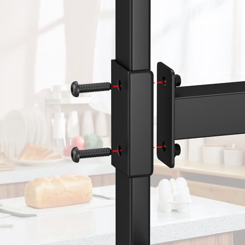 YKLSLH 4 Baskets Over The Sink Dish Drying Rack, Extendable Large Capacity Sink Rack, Metal Drying Rack Saving Space,for Most Sinks (26.57"-35") - color: Black, size: 2 tiers 4 baskets