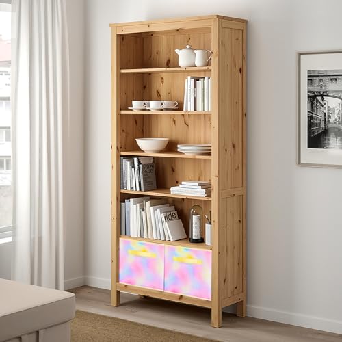 PowerKing Collapsible Storage Cubes with Handles, Fabric Foldable Bins for Closet Shelves, Durable Organization Storage Bins, 10.5'' x 11'' x 10.5'' (2Pack, Rhyme Color) - color: Rhyme Color, size: 2Pack