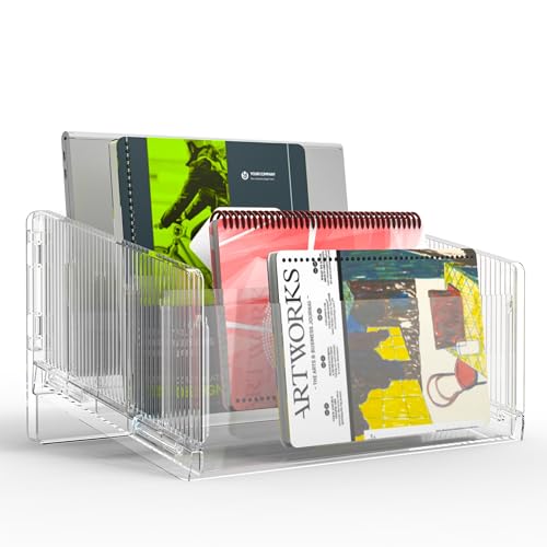 File Sorter Organizer, 5 Sections Acrylic Letter Tray for Desk, Mail Organizer Letter Holder for Envelopes, Mail, Electronics 1Pack - color: 1pcs