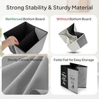Opret 2 Compartment Large Shoe Cover Box Black Grey, Real Estate Agent Supplies, Disposable Shoe Cover Dispenser Box for Open House, Foldable Storage Bin - color: Black Grey