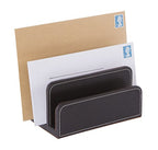 OSCO Brown Faux Leather Letter Holder - color: Brown