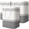 3 Pack Large Laundry Baskets, Laundry Hampers, Freestanding Waterproof Collapsible Clothes Bag with Extended & Reinforced Handles - Clothes Basket for Dorm, Bathroom, Home (100L) - size: 3 x 100L